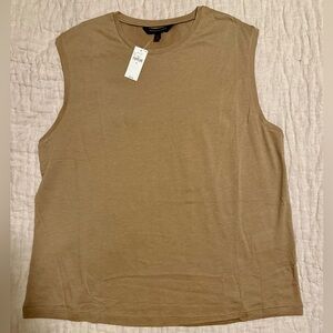 Banana Republic Sleeveless Taupe Tee